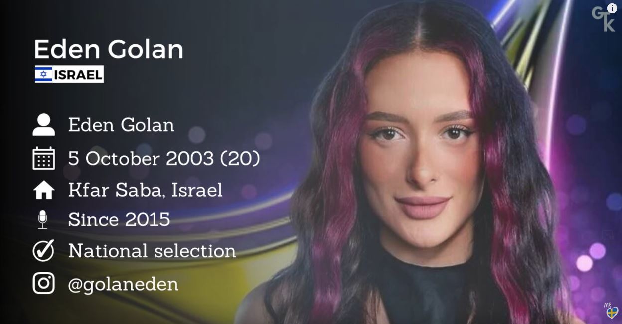Israeli singer Eden Golan