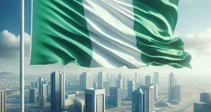 Nigerian flag for new anthem